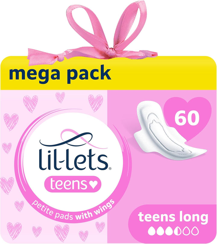 Teens Day Pads X 70, Petite Towels for Girls & Teenagers, with Wings, for Light to Medium Flow, Unscented, Soft & Breathable, First Period Sanitary Towels, 5 Packs of 14 Pads - Bulk Pack