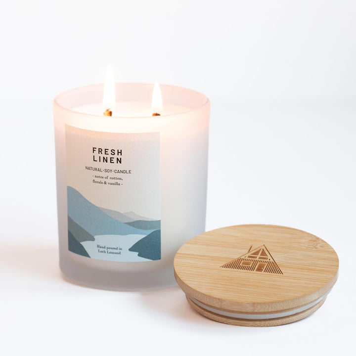 Wild Forest - Organic & Vegan, Luxury Scented Soy Wax Candles. Hand Poured in Loch Lomond, Scotland |  Limited (+8 Scent Options, X2 Sizes) 450G