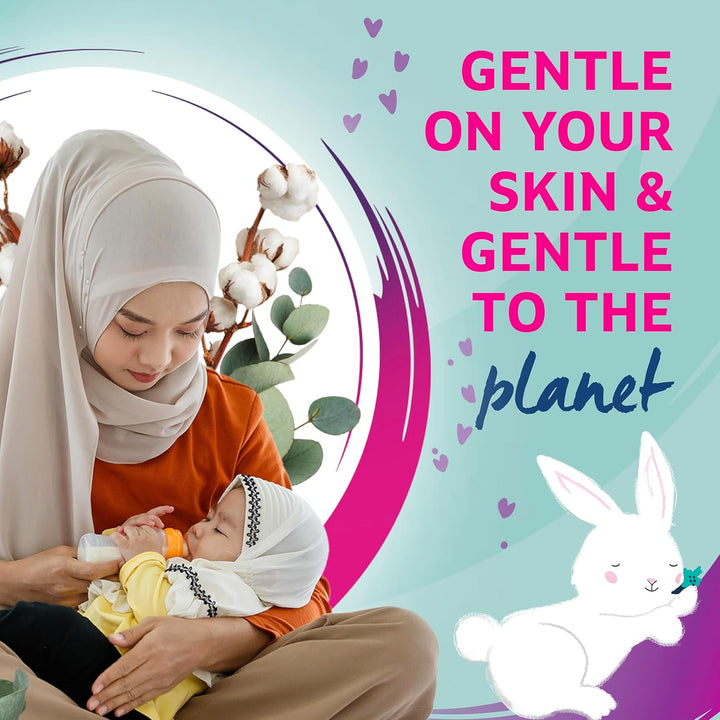 Baby Wool Safety Buds, 1 X Pack of 60, Certified Organic, 100% Pure Wool Tips, Durable Paper Stems, Plastic Free Cotton Buds, Dermatologically Tested.