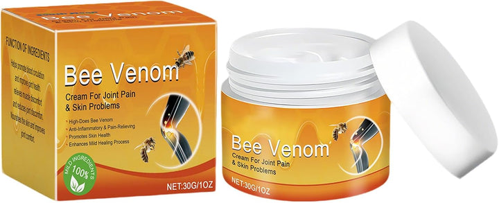 Bee Venom Cream for Arthritis, Bee Venom Joint Relief Creams for Muscles Swollen, Professional Joint & Bone Therapy Cream Pain Relief Healing on Back, Neck, Hands, Knee (2 Pack)