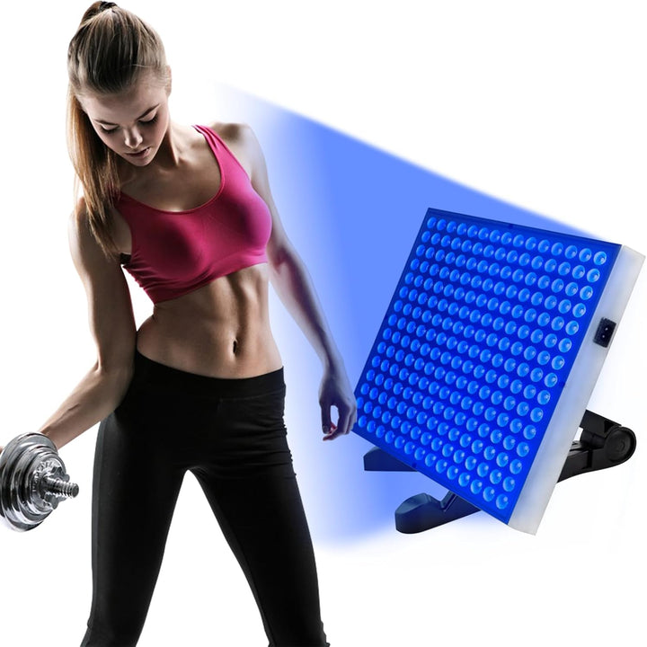 Tanning Lamp 54 W Sun Lamp for Face and Body with 18Pcs Leds and Eye Mask & Tripod Home Sunbathing Self Tanning Device Tanning Daylight for Home Solarium (AAA)