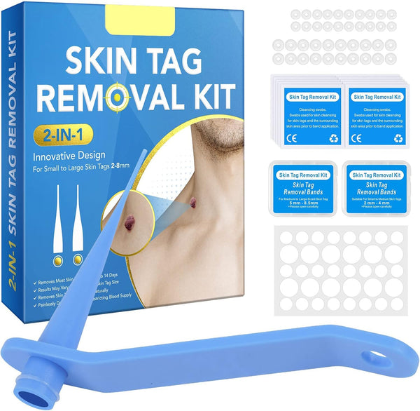 Skin Tag Remover, Skin Tags & Moles Remover Kit, Skin Mole Tag Remover Set Easy Remove Small to Large (2Mm-8Mm)