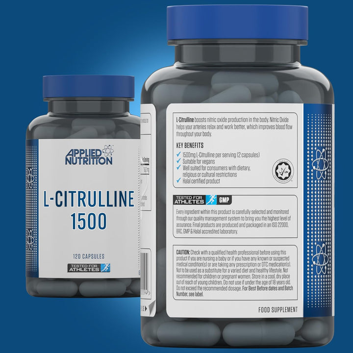 L-Citrulline 1500-1500Mg L Citrulline per Serving, Citrulline Capsules for Muscle Pump, Muscle Recovery Supplement, Increases Levels of L-Arginine and Nitric Oxide - 60 Servings
