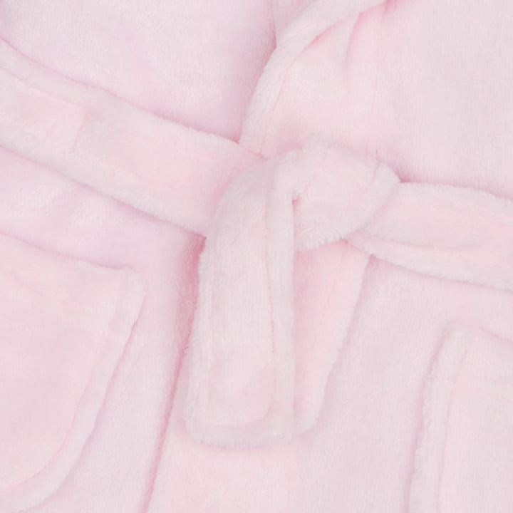 Personalised Baby Bathrobe Hooded Fleece Dressing Gown Super Soft Gifts Bath Robe for Boys Girls Cute Teddy Ears 0-4 Years