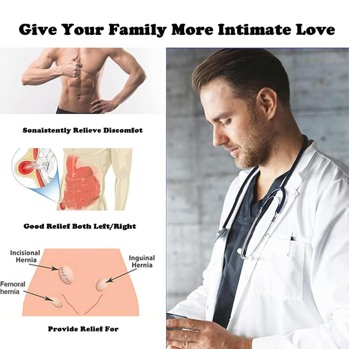 Hernia Belt for Men, 1 Pieces Serviceable Support Belt, Adjustable Hernia Brace, Suitable for Relieving Distention and Pain, Protecting Abdomen and Abdomen and Relieving Symptoms