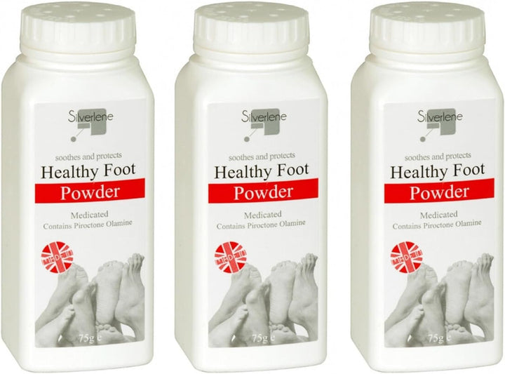 Athletes Healthy Foot Powder Medicated Treats and Prevents Anti-Fungal 75G, Prone to Excessive Sweating and Odour, Daily Foot Care Regime, Talcum Powder, Controls Sweat (1Pcs)