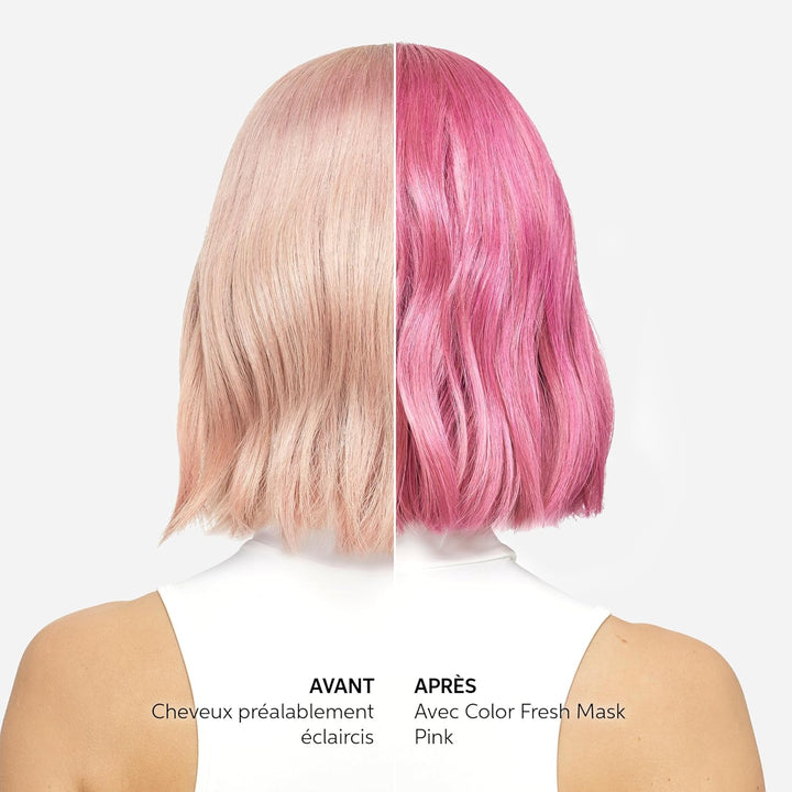 Pink Color Fresh Mask - Colour Depositing Hair Mask & Home Hair Gloss Treatment - Bright Pink Temporary Hair Dye with Avacado Oil (150Ml)