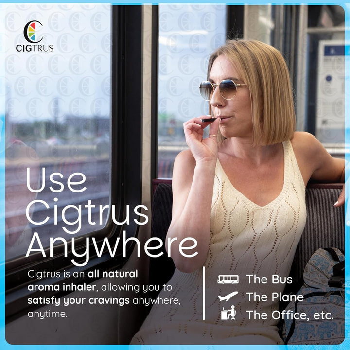 Smokeless Air Inhaler - Tobacco-Free, Nicotine-Free, & Non-Electric | Oral Fixation Relief Aid | Habit Replacing Breathing Stick | (Blue)