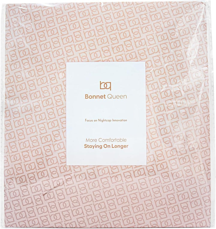 Silk Bonnet for Sleeping for Curly Hair, Satin Bonnet Hair Wrap for Women & Men, Adjustable Silk Scarf Night Cap with Tie Band, Champagne