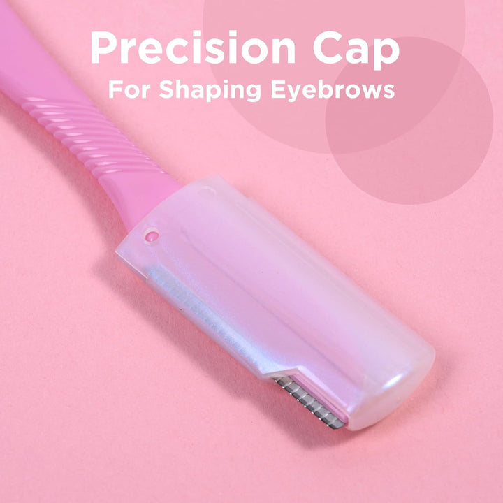 Intuition Eyebrow Shaper for Women, Pack of 3 Disposable Razors, Exfoliating Dermaplaning Tool, Facial Hair Remover & Trimmer