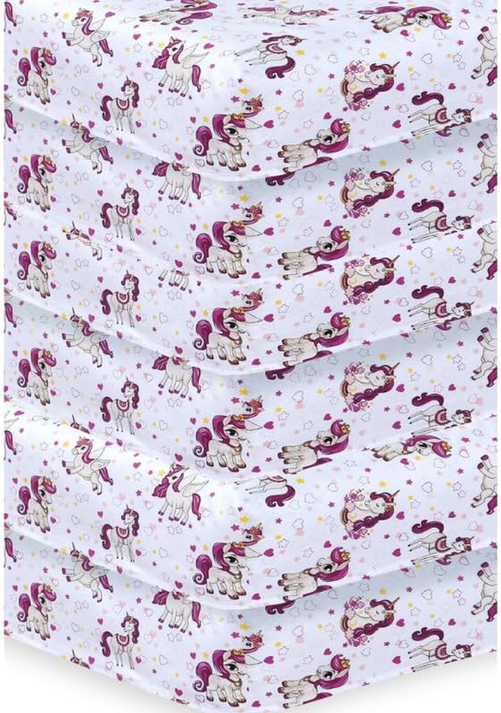 2 X Cot Bed Fitted Sheets, 60 X 120 Cm Easy Care Fine Quality Breathable Polycotton Cot Sheet (Sleeping Teddy-60 X 120Cm)