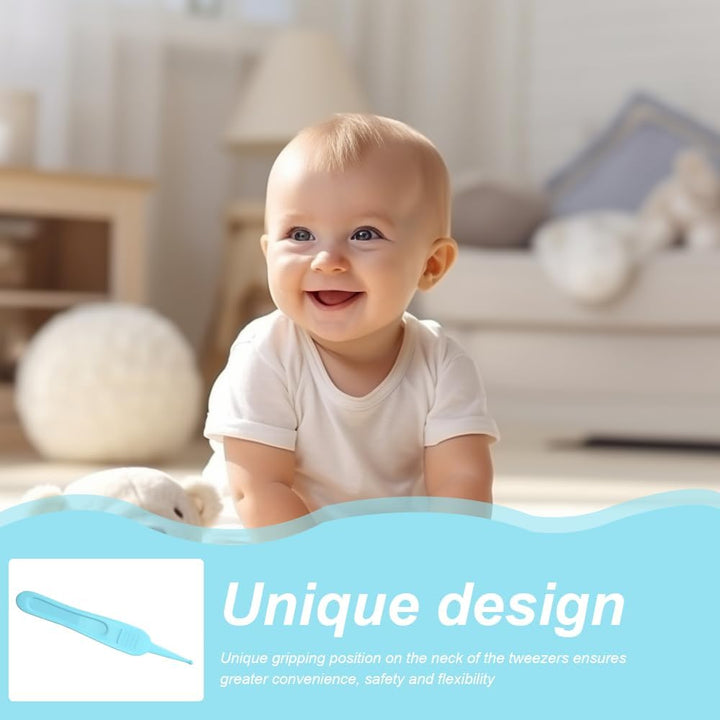 3 Pcs Baby Nose Tweezers, Nose Cleaning Tweezers, Nose Cleaning Tools, Gentle and Safe