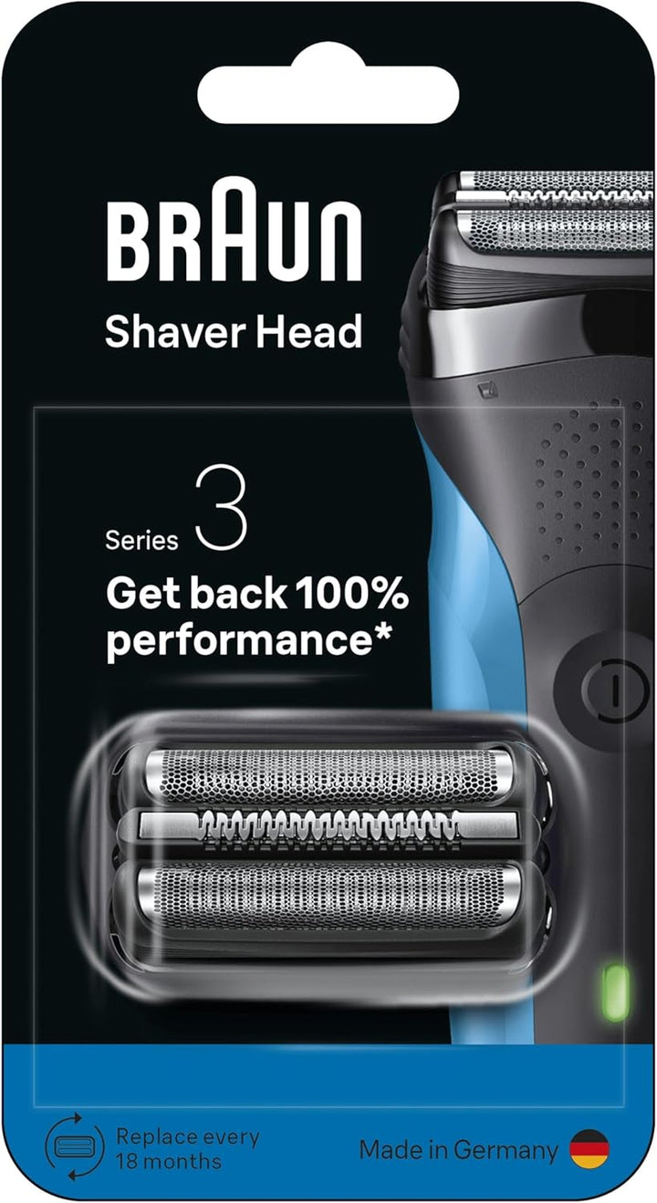 Series 3 Electric Shaver ORIGINAL Replacement Head, Get Back 100% Shaving Performance, Compatible with Series 3 Shavers, Made in Germany, 21B