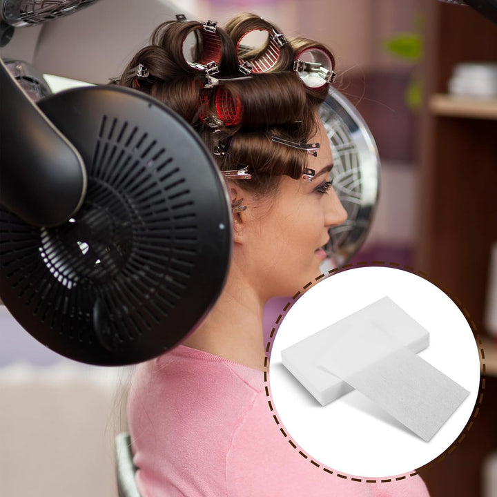 100 PCS Perming Papers for Short Hair Breathable Hair Perm Paper End Papers for Hairs Rollers Curling Disposable High Temperature Resistant Hairs Curling Paper for Cold Hot (4.53" × 2.56")