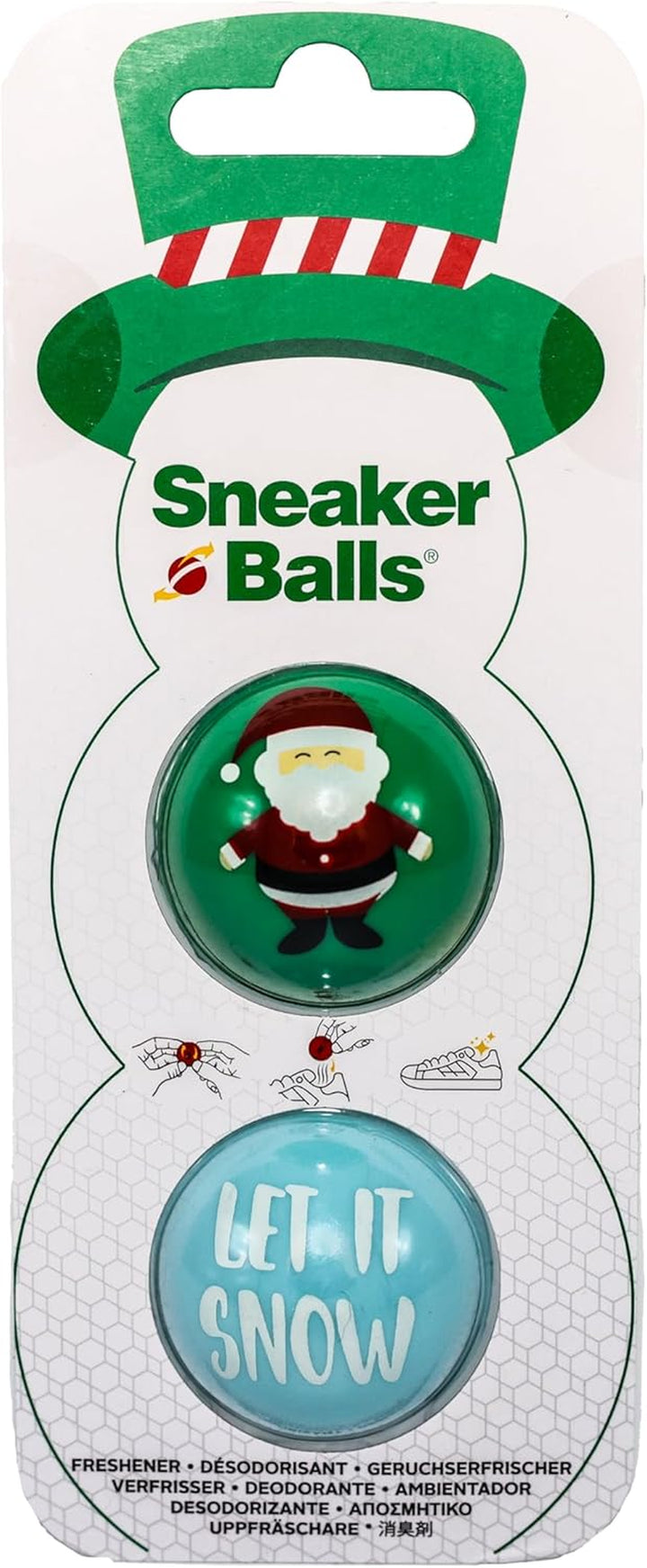 Sneaker Balls Shoe Deodorizer & Freshener Balls, Odor Eliminator for Shoes/Gym Bags/Lockers, Small 3.8Cm Diameter, Quick-Twist Action, Long-Lasting 90-Day Fresh Scent- Watermellon/Lemon