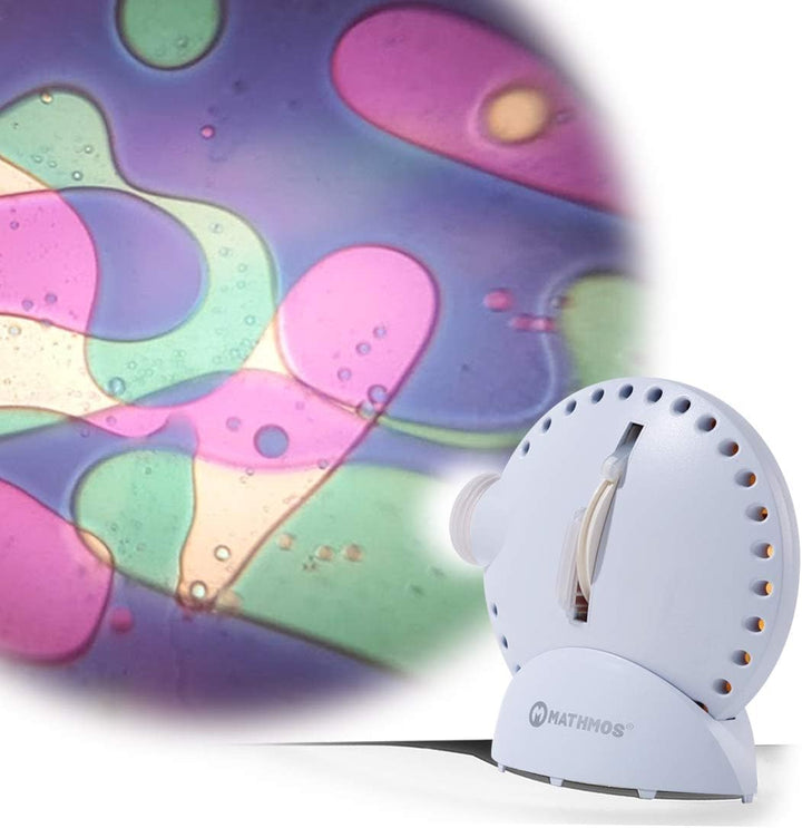 Sensory Room Projector - White with Lava Lamp Effect Wheel - Yellow/Red