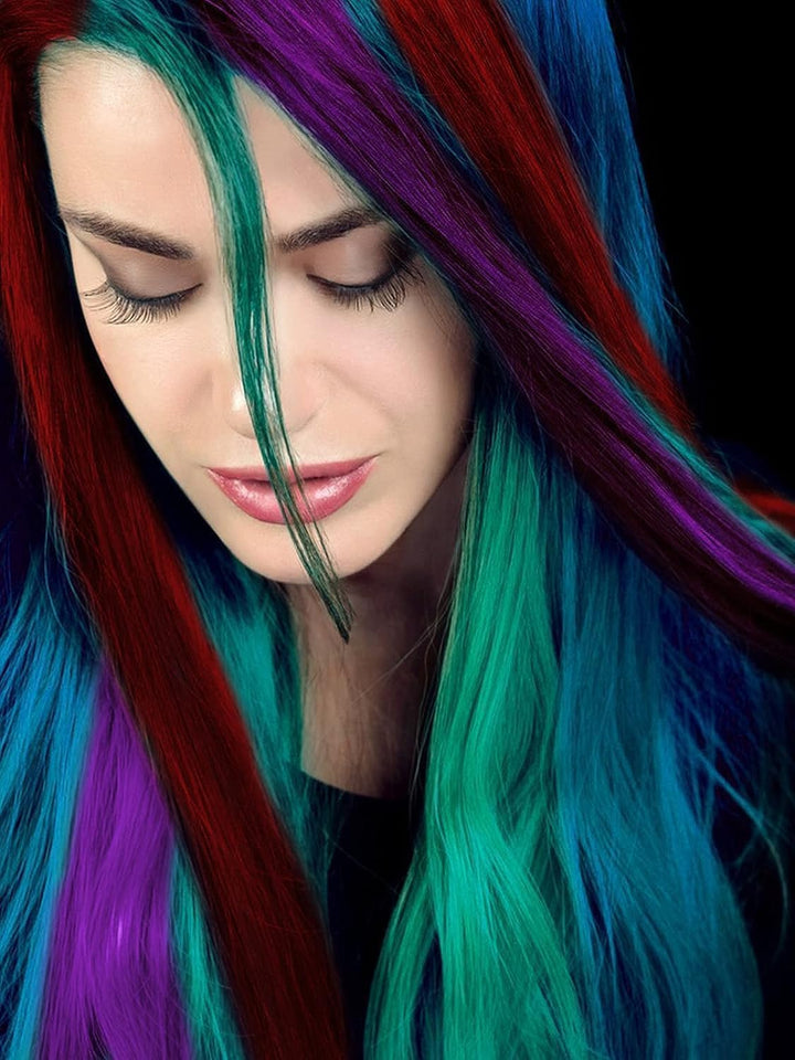 10 Color Temporary Bright Hair Chalk Set,  Metallic Glitter Hair Chalks Birthday Girls Gift, Hair Chalk Comb Set Washable Color for Kids Hair Dyeing Party, Cosplay, Halloween, Christmas