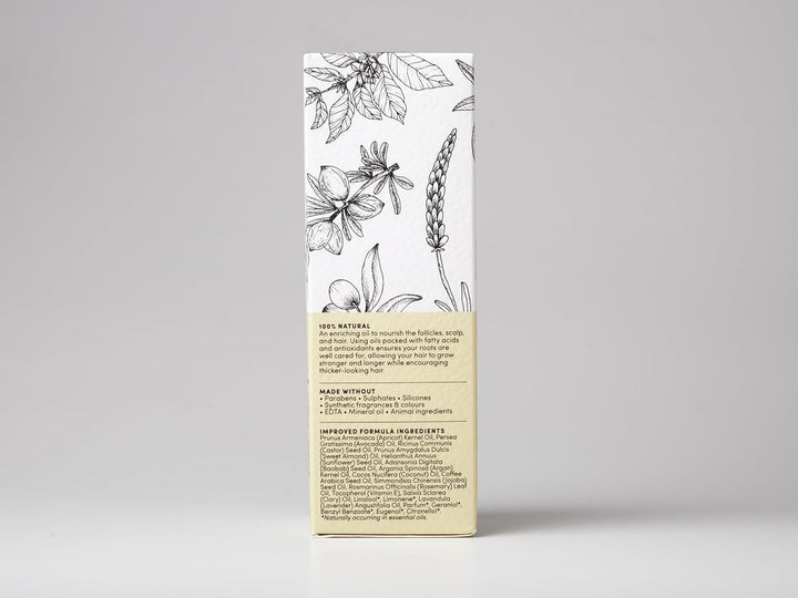 Hair Growth Oil 100% Natural Hair Oil with Caffeine, Biotin, Castor Oil, Argan Oil, Coconut Oil, and Rosemary Oil Effective Thickening Mask & Hair Loss Treatment