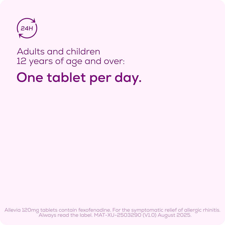 Allergy Tablets | Multipack 90 Tablets | 120Mg Fexofenadine | 24Hr Relief Acts within 1 Hour | Non-Drowsy in Most People | Relieves Hayfever, Pet, Dust and Mould Allergies