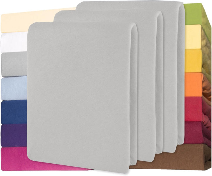 Lucina Fitted Sheet Cotton 200X200-200X220 Cm Royal Blue