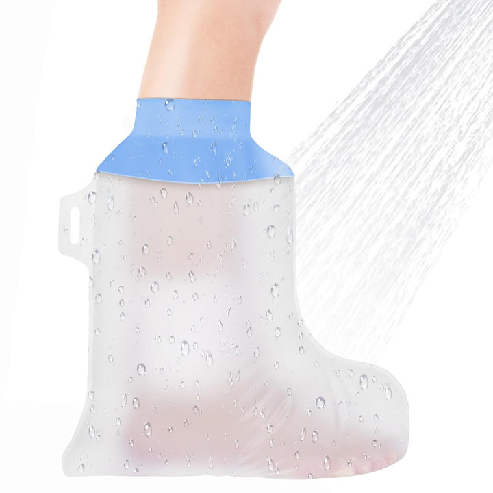 Waterproof Knee Cast Cover, Reusable Adult Knee Cover for Shower, Soft & Comfortable Cast Protectors for Broken Knee, Watertight Seal Cast Bag for Bandages, Dressings, Wound Care Supplies