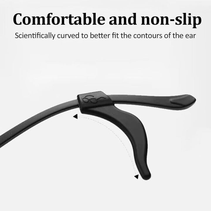 12 Pairs anti Slip Glasses Grips, Universal Ear Hooks, Glasses Grips behind Ears, Eyeglasses Temple Cover Ear, Silicone Slip Stop, Sport Glasses Holder, for Sunglasses, Reading Glasses