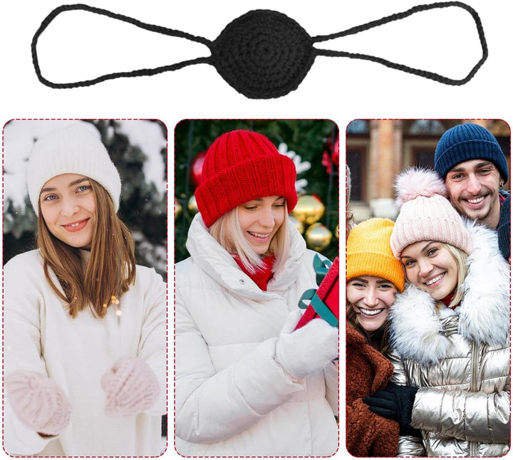 Comfort Nose Cover for Cold Weather, 2Pcs Wool Winter Nose Guard, Outdoor Windproof Nasal Protector, Winter Accessories for Skiing, Ice Skating, Outdoors