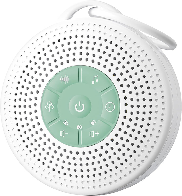 White Noise Machine Baby, Portable White Noise Machine for Adults with 2000Mah Battery, Rain Sound Machine with 21 Soothing Sounds, Sound Therapy with Timer and Volume Adjustment for Sleeping Nursery