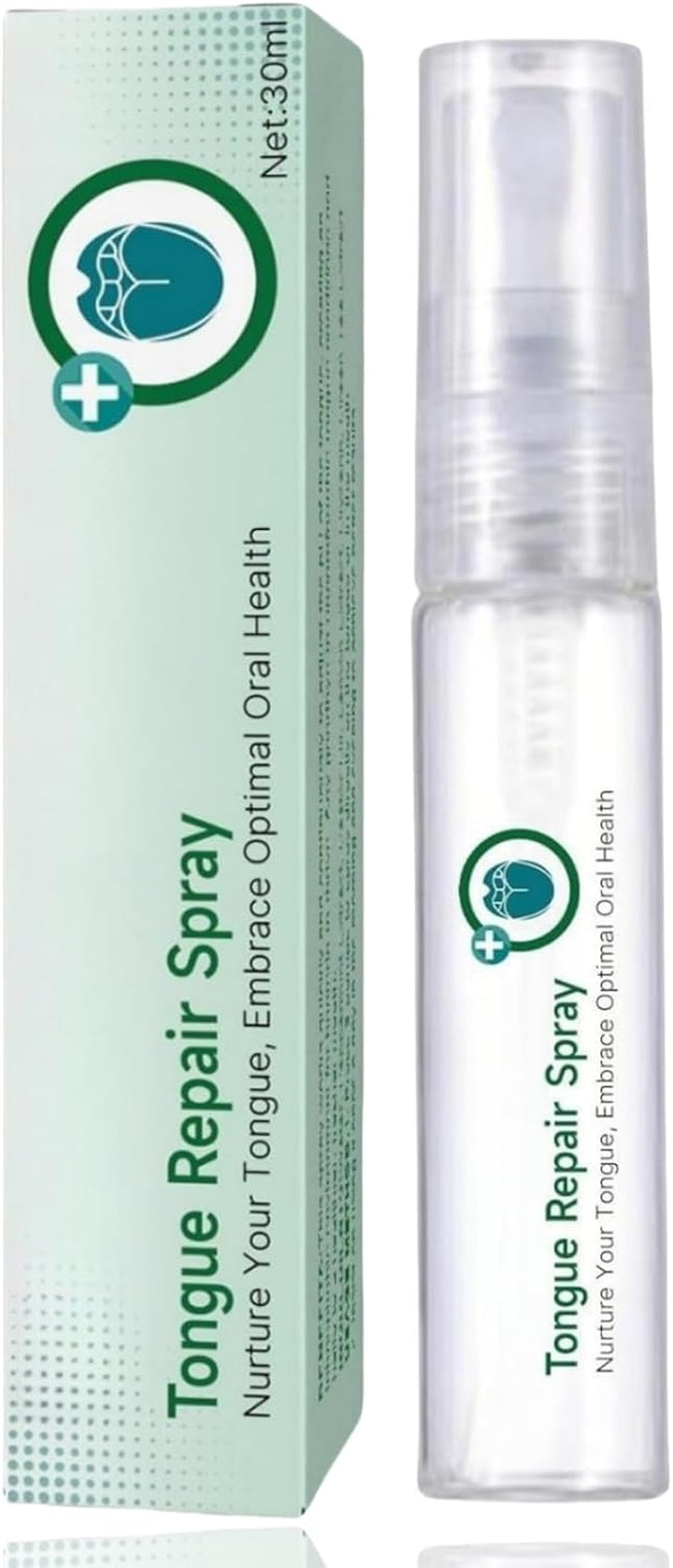 Tongue Repair Spray,Sore Tongue Relief,Mint Breath Spray,Breath Freshener Spray,Instant Dry Mouth Relief,Tongue Relief Treatment,Tongue Repair Spray for Dryness, White Coating and Bad Breath