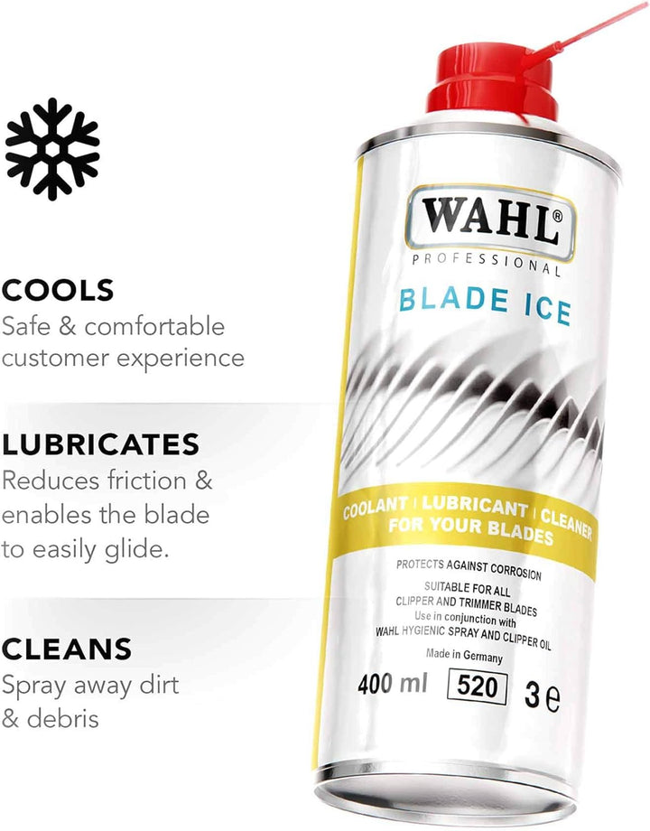 Blade Ice, Blade Maintenance, Cooling Spray for Clippers and Trimmers, Lubricating Clipper Sprays, Cools Blades, Reduces Friction, Removes Dirt and Debris