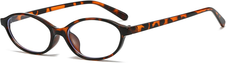 Oval Blue Light Glasses for Women Men Small Cat Eye Frame anti Eye Satrain Headache Eyeglasses Y2K Clear Lens for Computer Gaming Reading