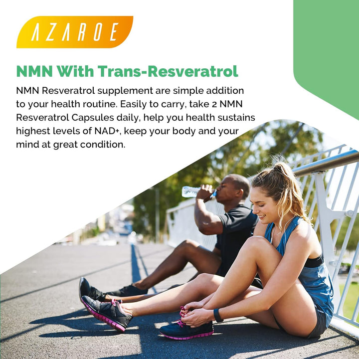 NAD+ Trans-Resveratrol 1100Mg – Advanced Formula for Enhanced Performance & Vitality (60 Count (Pack of 1))