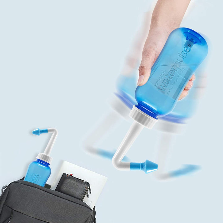 Neti Pot,Sinus Rinse Kit,Nasal Rinse,Sinus Rinse,Neti Pot Sinus Rinse,300Ml Neti Pot Sinus Rinse Kit (60 Packets Nasal Wash Salt)