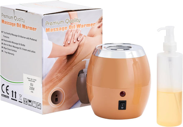 Master Massage Single Bottle Massage Oil Heater Warmer with One Oil Bottle (UK Plug)