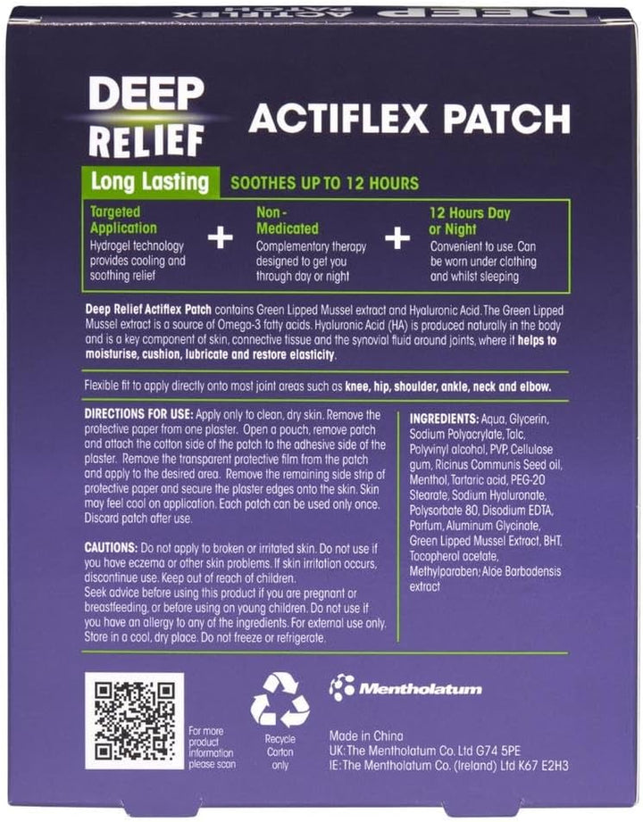 Deep Relief Actiflex Patch (Pack of 4 Patches)