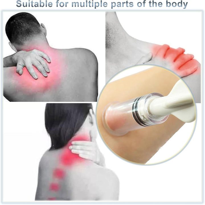 Cupping Set,Sucker, 2 Pcs Cupping Therapy Set,Vacuum Twist Suction Cupping,Vacuum Cupping Therapy,For Relaxation Pain Relief (Black, M)