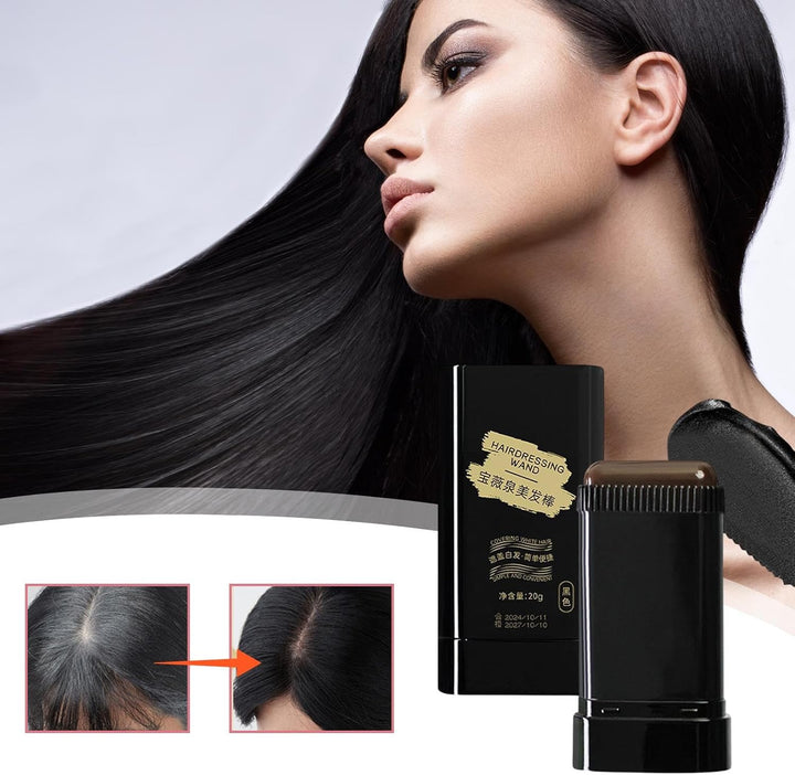 Safe and Convenient Comb Hair Dye, Upgraded Waterproof and Sweat Proof Hair Dye Stick, Ha-Ir D-Ye Concealer for Instant Gray Hairs Coverage, Portable Black D-Ye with Comb Applicator for Men Women