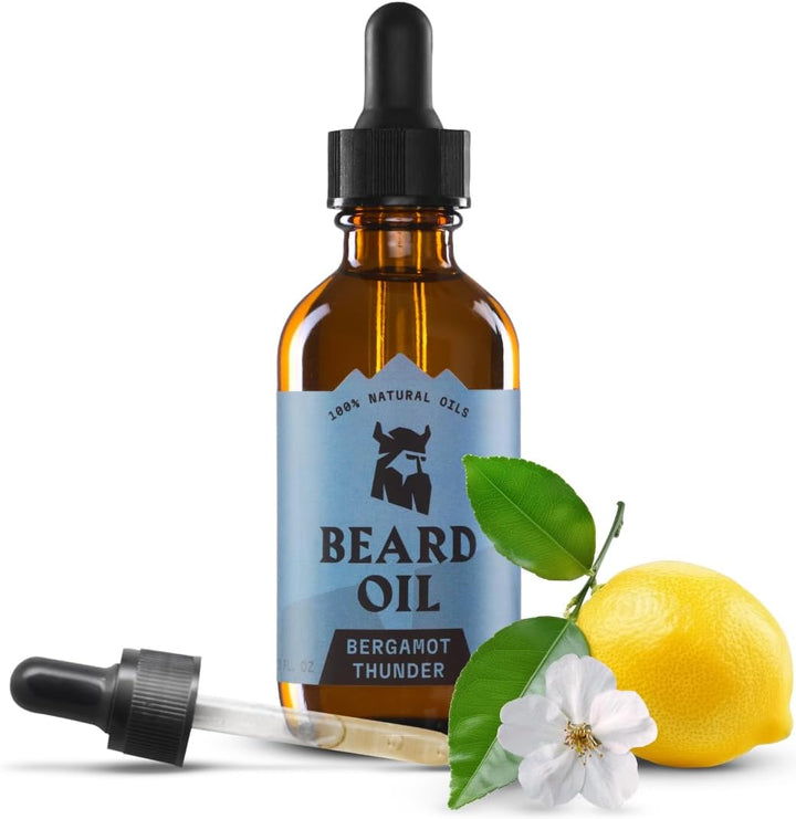 Beard Oil for Men - 60 Ml, Vanilla Scent - Naturally Derived Conditioner with Almond, Tea Tree, Argan & Jojoba Oil for Beard Growth, Softening & Moisturising