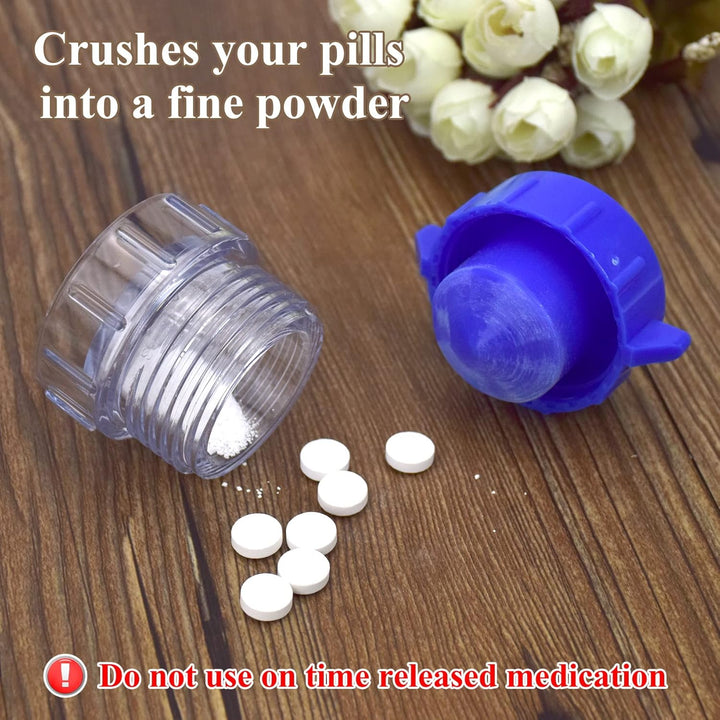 1 Pack Mini Pill Crusher Portable,Compact Size Medication Crusher,Pill Pulverizer Professional and Domestic Pill Crusher for Elderly Children Pets (1)