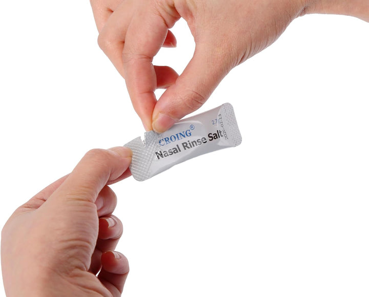 160 Packets Neti Pot Salt, Nasal Rinse Salt, Sinus Rinse Salt, Nose Wash Sachets, Nasal Irrigate Salt, Nasal Flush Saline, Sinus Relief