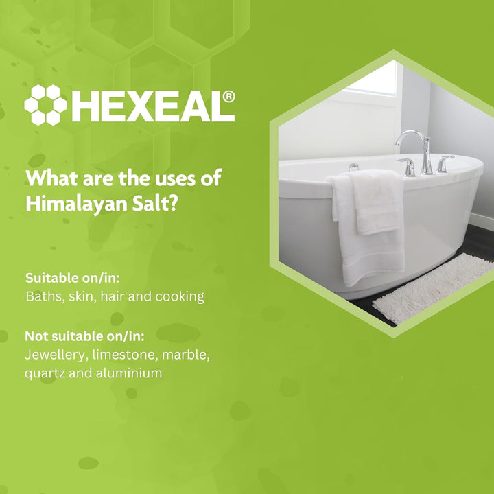 Himalayan Pink Salt 2Kg – 2Kg Bag of Coarse, Food Grade Salt – Suitable for Seasoning & Cooking – 100% Natural Salts for Soothing Baths, Beauty & Cosmetics