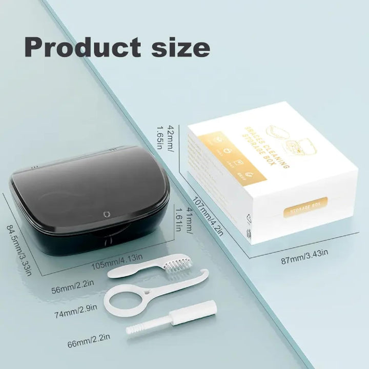 Retainer Brite Cleaning Tablets 96 Pack – Retainer Cleaner & Denture Cleaning Tablets with Retainer Box & Brushes – Aligner & Invisalign Cleaner for Teeth Retainers, Mouth Guard & Oral Hygiene