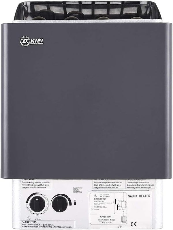 Electric Sauna Heater Wet&Dry Sauna Stove Internal Control Built-In Sauna Stove Stainless Steel Sauna Room Heater, for Home, Hotel, Spa, 4.5KW