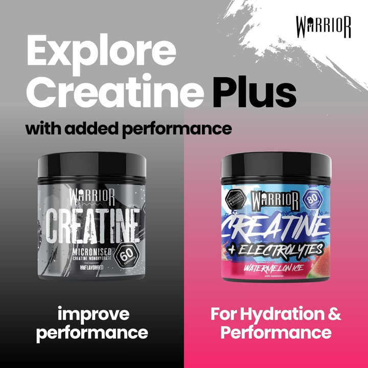 Creatine Monohydrate plus Electrolytes Powder 360G - Hydration and Performance Drink - Nutrition Shake to Promote Muscle Growth (Not Tablets, Sachet, Gummies) - 80 Servings - (Watermelon Ice)