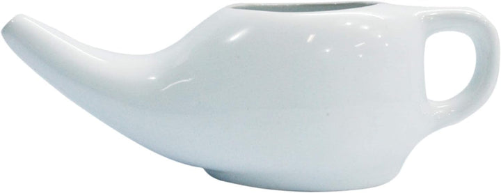 Ceramic Neti Pot and Himalayan Neti Himaliyan Salt, Neti Pot Sinus Rinse for Nasal Flushing Detoxing Cleanser Sinus Relief Nasal Rinse Sinus Rinse Saline Solution Salt Pot (Pack of 2)