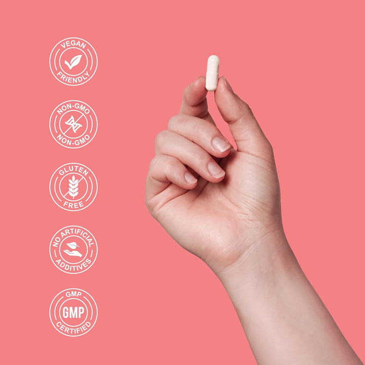 Menopause & Perimenopause Support Capsules | 12 in 1 Blend | with Magnesium Glycinate, Evening Primose & Ashwagandha | Menopause Supplements | Hot Flush, Mood Support & Sleep Support | 60 Capsules