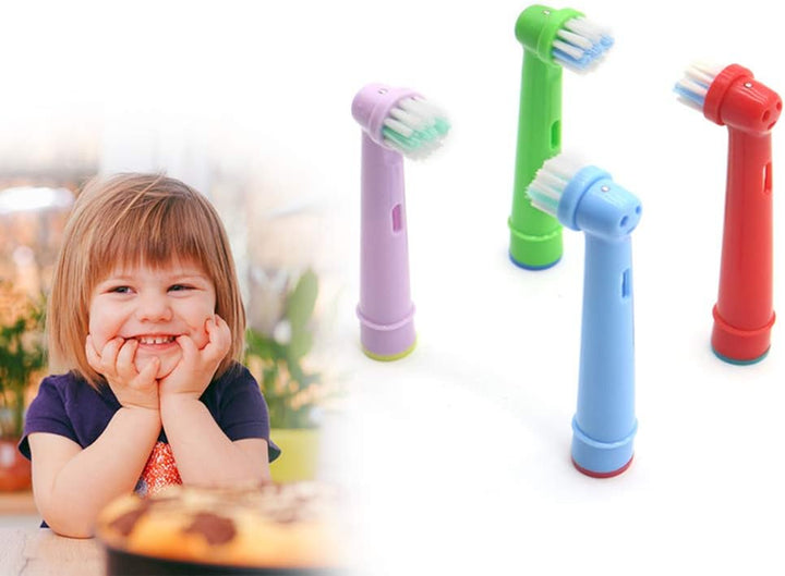 16Pcs Toothbrush Head for Kids, Toothbrush Head Compatible for Oral B, Children Electric Toothbrush Heads Replacement Heads for Braun, Dual Clean, Precision Clean, White Clean