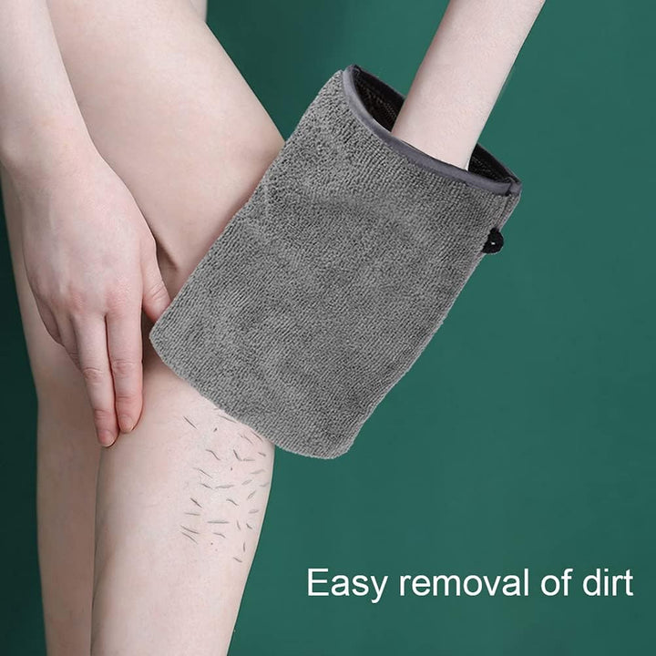 Microfibre Body Wash Mitts, 5PCS Flannel Face Mitt Makeup Remover Mitt for Face Body Bath SPA (5.91 * 8.27 Inches)