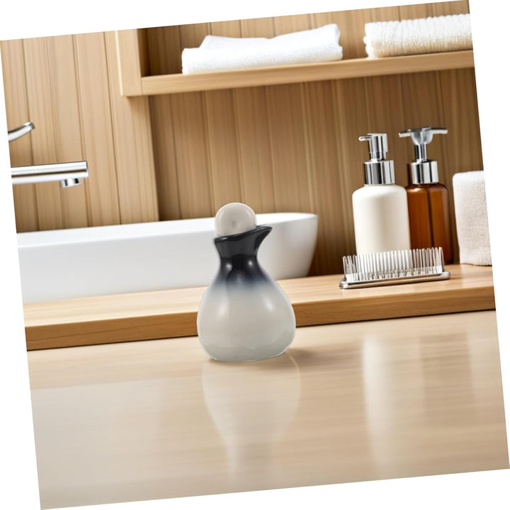 Ceramic Essential Oil Bottles with Caps Airtight Aromatherapy Dispensers for Massage Oil Precision Pouring Small for Beauty Salon Longterm Preservation and Decorative Spa