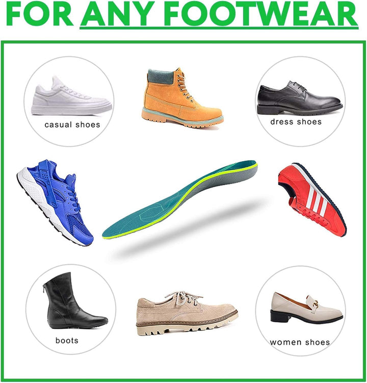 Plantar Fasciitis Arch Support Orthopedic Insoles Relieve Flat Feet Heel Pain Shock Absorption Comfortable Insoles